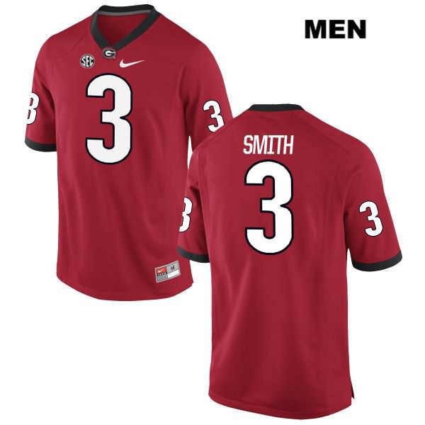 Georgia Bulldogs Men's Roquan Smith #3 NCAA Authentic Red Nike Stitched College Football Jersey MOL7856OM